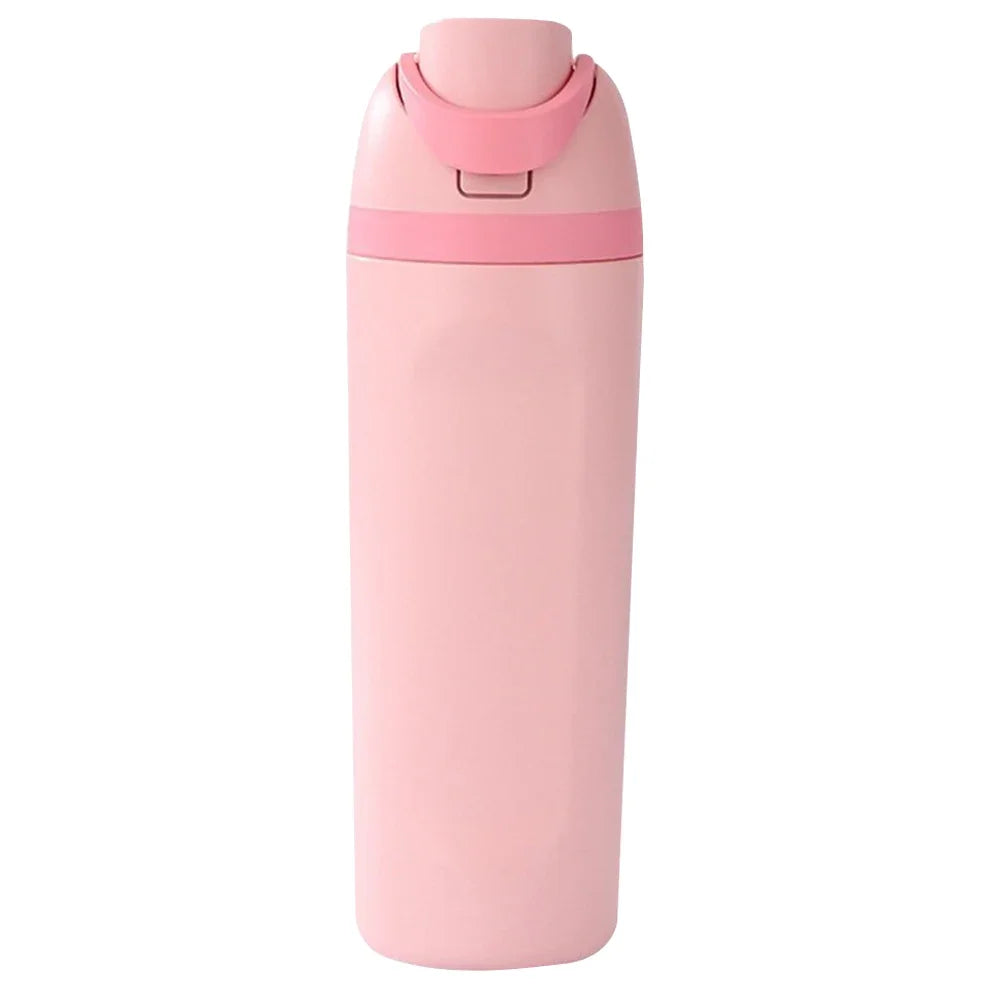19oz 24oz 32oz Botol Air Keluli Tahan Karat Tertebat Dengan Cawan Termos Jerami Kelalang Vakum Botol Air Kereta Untuk Perjalanan Sukan