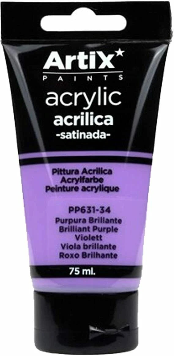 Pinturas Acrílicas untuk Manualidades y Uso Profesional, Colores, 75ML