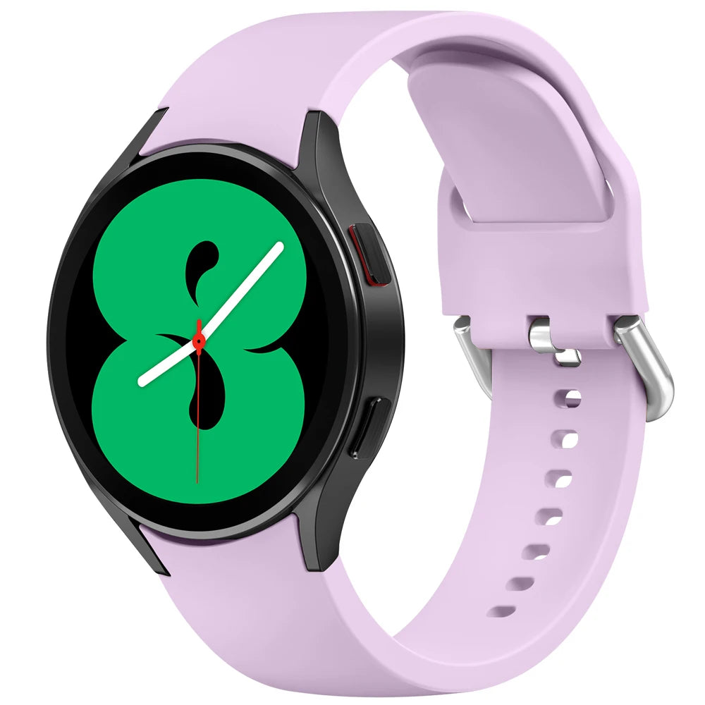 Tali Silikon 20mm Untuk Jam Tangan Samsung Galaxy 6/5/4 44mm 40mm pro Gelang Jam Untuk Jam Tangan Galaxy 6 4 Jalur 43mm/47mm 42mm/46mm Klasik Klasik