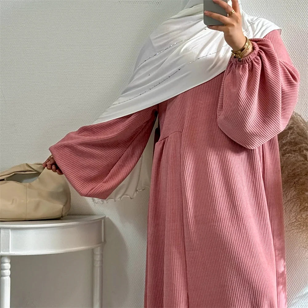 Abaya Doa Musim Dingin untuk Wanita Muslim Islam Abaya Ramadan Eid Gaun Afrika Dubai mewah Jubah Kaftan kaftan marocain femme