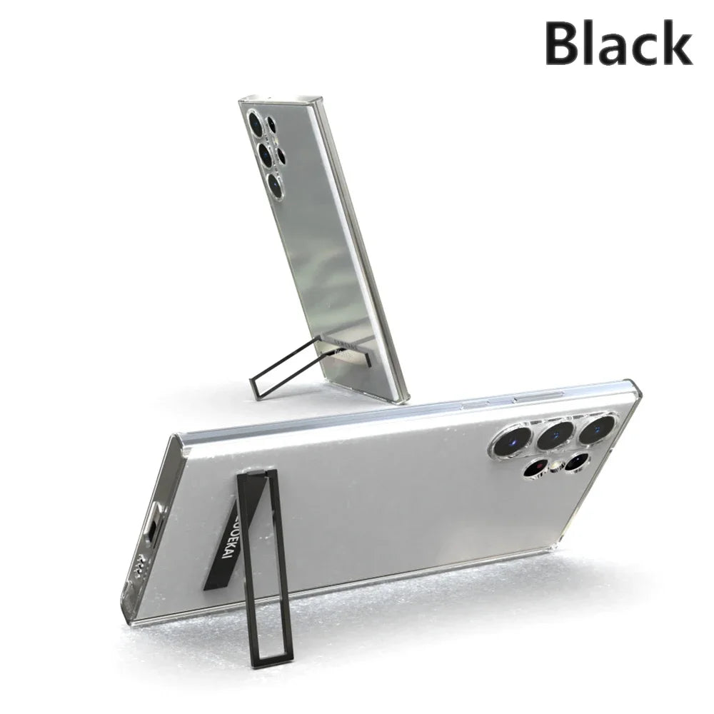 ZUOEKAI For Samsung Galaxy S24 S24 Plus S24 Ultra Bracket Case S24Plus S24Ultra S24+ support Cover stand Back Protective Housing