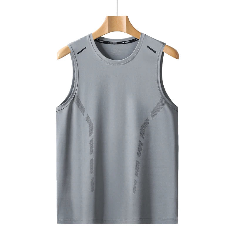YJKVUR Sports Quick Dry Sleeveless T-Shirt for Men Summer Men Basketball Gym Clothing Breathable Lightweight Plus Size Tank Top