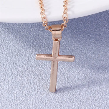 Fashion Cross Necklace for Women Men Gold Silver Color Dazzling Crystal Jesus Crucifix Necklace Christian Jewelry Wholesale
