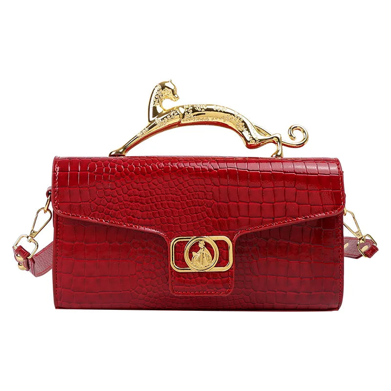 Beg Tangan Wanita Beg Baharu untuk Wanita Pemegang Logam Kulit Pereka Jenama Terkenal Beg Bahu Trend Fesyen Crossbody