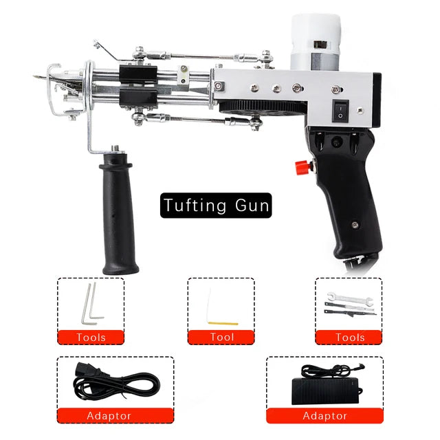 Upgrade 2 In1 Tufting Gun Cut Pile And Loop Pile Electric Carpet Tufting Gun Hand Gun tufting gun Carpet Weaving Flocking Mchine