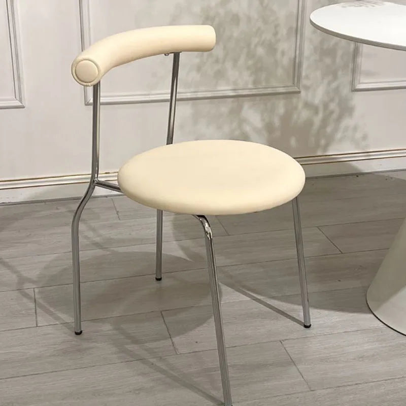 Dining Chairs Nordic Stackable Backback Dining Table Lounge Chairs For Household Living Room Kitchen Home Furniture Supplies