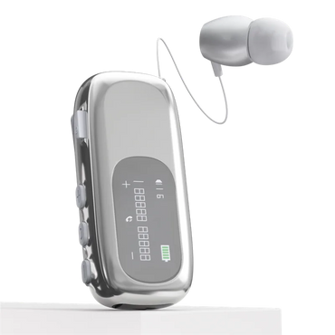 Fon Telinga Perniagaan K75 Bebas Tangan Bluetooth V5.4 Paparan LCD Fon Telinga Wayarles untuk Fon Telinga Pengurangan Bunyi Panggilan dan Berbasikal