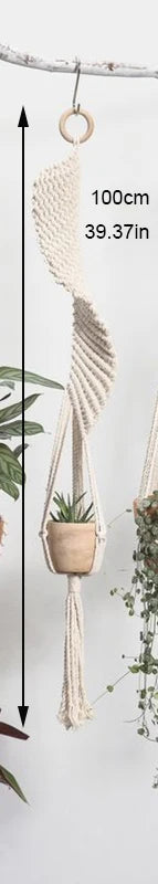 Handmade Macrame Plant Holder 100% Cotton Various Styles Flower Pot Hanger Hanging Basket For Wall Decorantion Courtyard Garden
