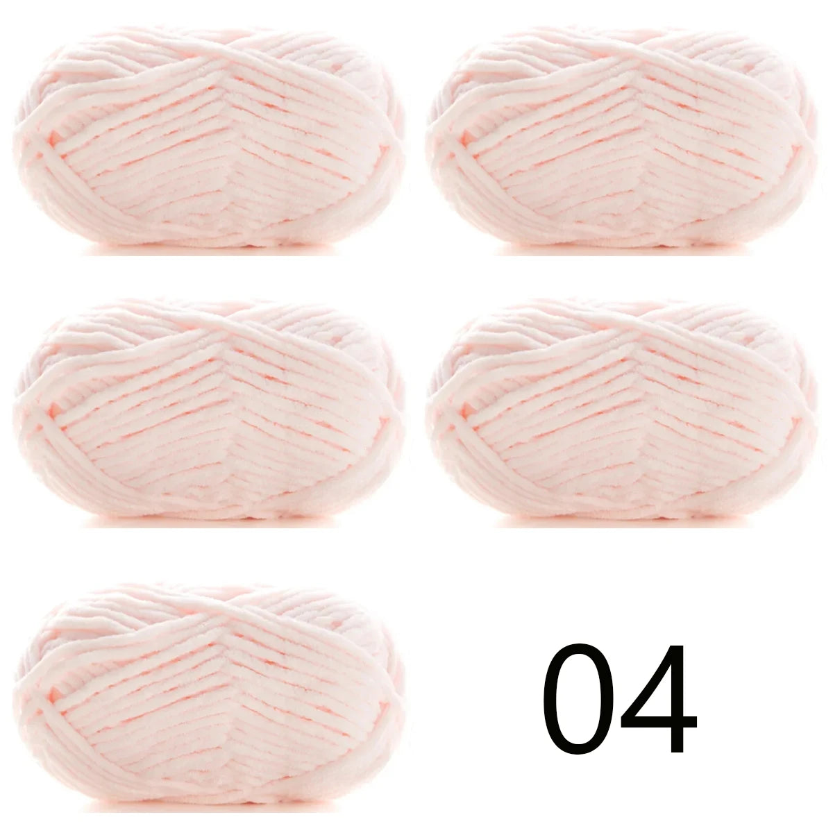5pcsX50g Thick Velvet Yarn Handmade DIY Knitting Yarn Wholesale Wool Line Scarf Hat Soft Chenille Yarn Knit Wol