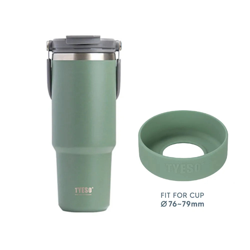 Tyeso 1200ML Tumbler Coffee Cup Stainless Steel Vacuum Thermal Insulated Iced Mug Cold Storage Large Capacity Flask 20 30 40 oz