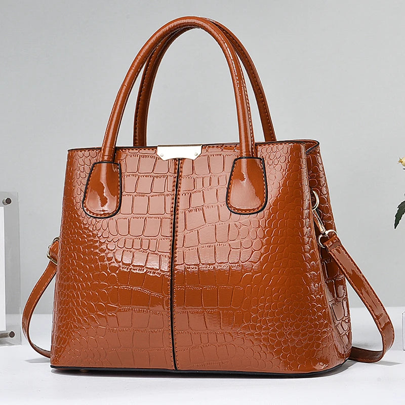 Beg Satchel Pemegang Atas Fesyen, Beg Selempang Bergaya, Beg Tangan & Beg Bahu Kasual Wanita