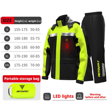 Baju Hujan Motosikal Lelaki Baju Hujan Motosikal Baju Hujan Moto Baju Hujan Jaket Seluar Set Hujan Bikers Kalis Air Penunggang Motosikal Wanita