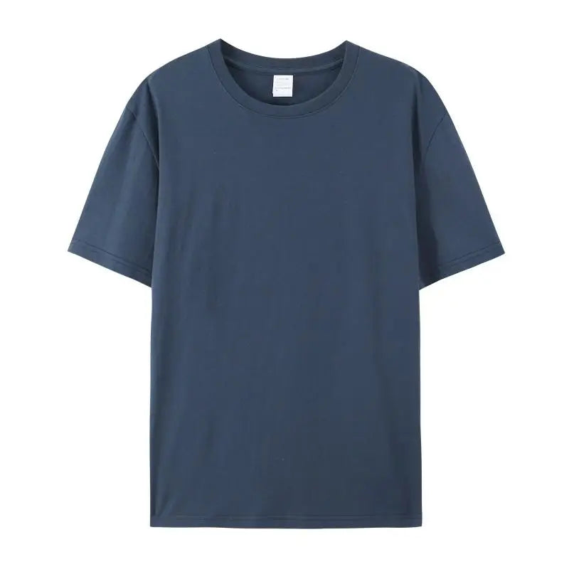 100% Kapas Kemeja-T Uniseks Putih Polos Leher Krew Tshirt Coton Herren Kemeja-T Uomo Kosong Hitam T-Shirt untuk Lelaki Playeras De Hombre