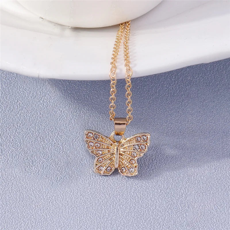Fashion Cross Necklace for Women Men Gold Silver Color Dazzling Crystal Jesus Crucifix Necklace Christian Jewelry Wholesale