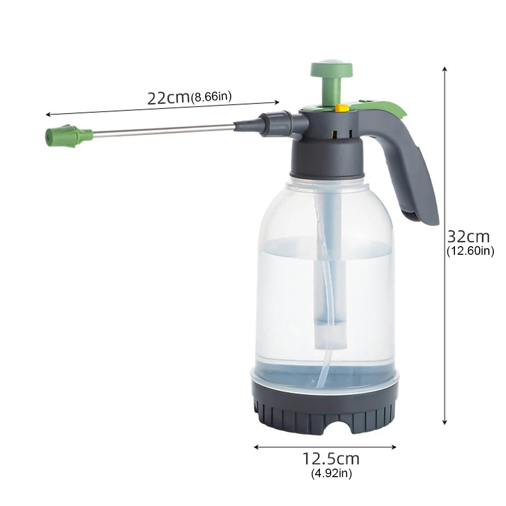 2/3L Pam Tangan Penyembur Air Periuk Sembur Tekanan Basuh Kereta Pam Udara Botol Semburan Tumbuhan Bertekanan Botol Penyiraman Alat Berkebun