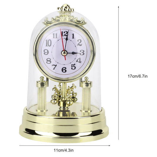 Clock Clock Decor Home Ornament European Retro Living Room Clock Antique Silent Table Clock Home Decor Silent Table Clock