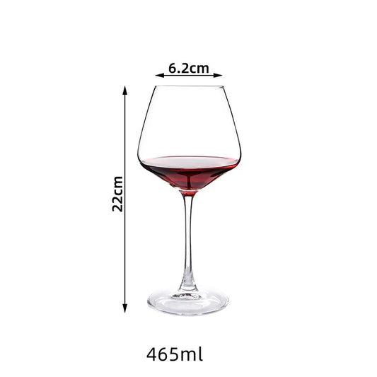 Goblet Wine Glass Handmade Red Wine Glass Ultra-Thin Crystal Burgundy Bordeaux Goblet Art Big Belly Tasting Cup