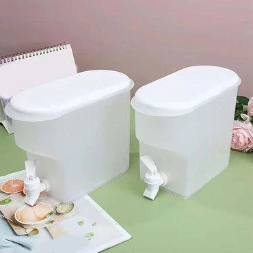 Faucet Drink Dispenser, Refrigerator Drink Dispenser, Large Capacity Kettle with Faucet and Lid, Cold Kettle Milk Lemonade Dispe