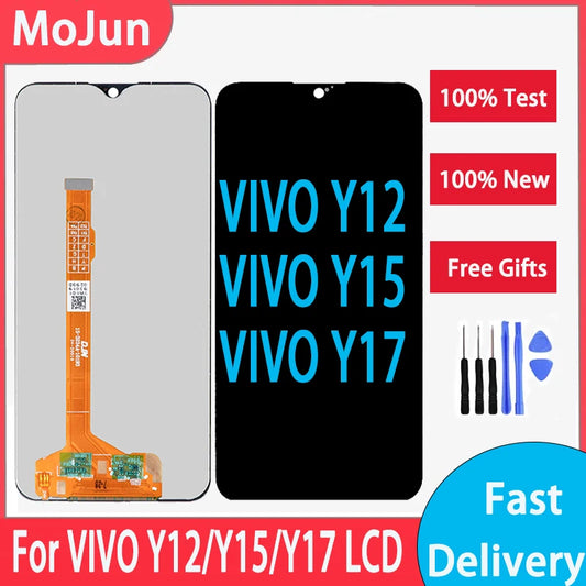 Paparan LCD Untuk VIVO Y12 Y15 Y17 Paparan LCD Pemasangan Digitizer Skrin Sentuh Untuk Penggantian Skrin LCD VIVO Y12 Y15 Y17