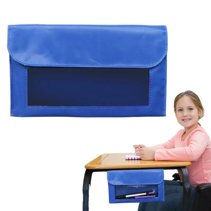 Meja Poket Magnet Bilik Darjah Kalendar Poket Poket Penyimpanan Poket dengan Kotak Penyimpanan Aksesori Papan Putih Belakang Magnetik