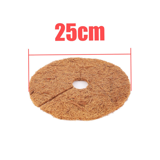 Natural Coconut Fiber Tree Mulch Mat Cover Protector 25/30/35/40cm Flower Pot Disc Pad Weed Control Warm Moisture Cushion