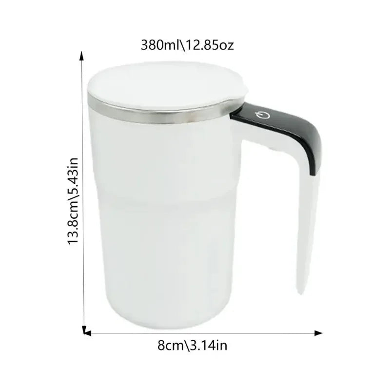 Cawan Kopi Kacau Elektrik Automatik,Mug Kopi Kacau Sendiri Dengan Jerami, Cawan Bancuhan Auto Susu Kopi, Mengecas, Mudah Alih
