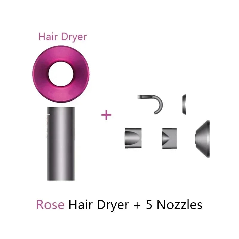 Professional Leafless Electric Hair Dryer Machine Negative Ions 220v Air Blower Super Ionic Blow Dryer 5 in 1 Styling Tools
