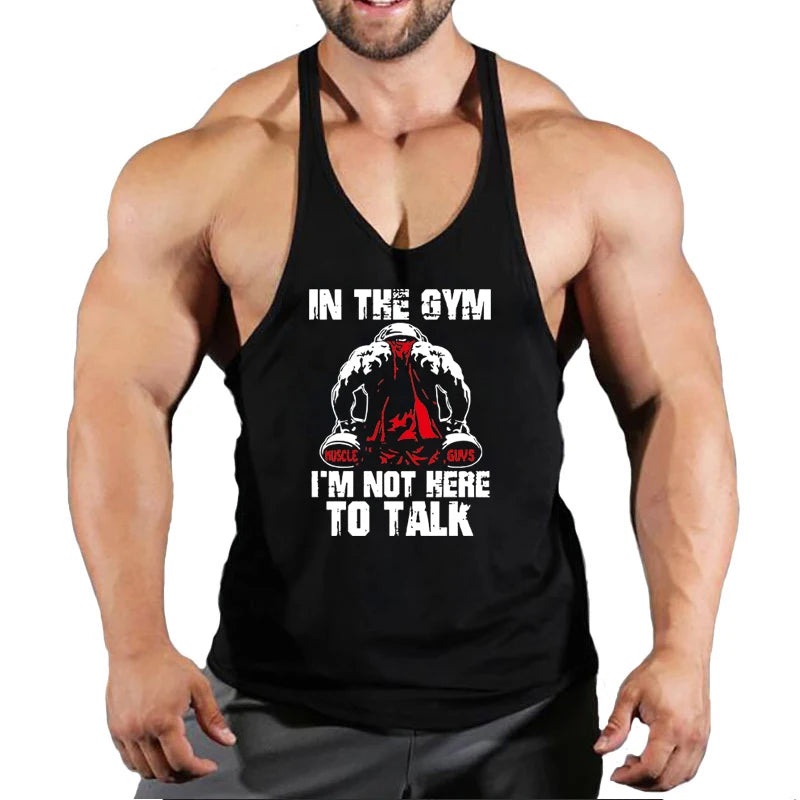 Musim Panas Baru Lelaki Kasual Otot Tank Top Seluar Dalam Kapas Tanpa Lengan Pejal Bernafas Leher Bulat Kecergasan Luaran Tank Top Vest