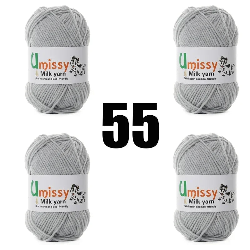4pcs 50g Knit Yarn for Sale Hilo Yarn Crochet Threads Ball Estambre Para Tejer