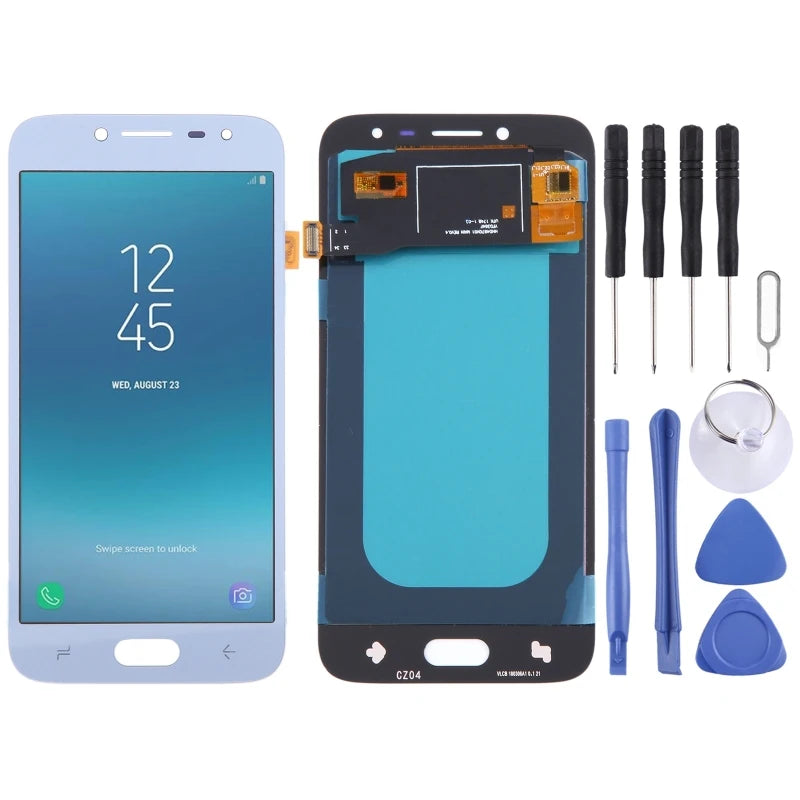 Skrin LCD OLED Untuk Samsung Galaxy J2 Pro 2018 SM-J250 Paparan Telefon dan Bahagian Penggantian Pemasangan Penuh Digitizer