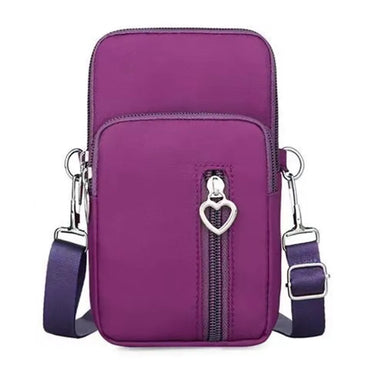 Bag New Mobile Phone Female ThreeLayer Mini ShoulderMessenger Wrist Change Key Storage Arm Bag