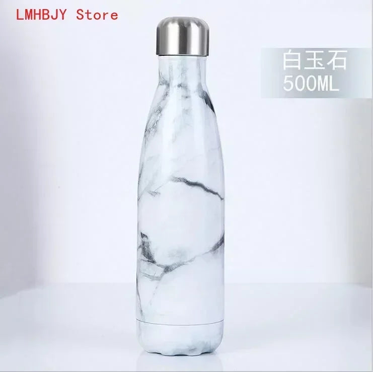 500ml Double-Wall Insulated Vacuum Flask Stainless Steel Thermos Cola Water Beer Outdoors Sport Water Bottle