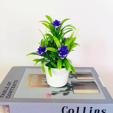 Artificial Potted Plant Bonsai Orange Pomegranate Fruit Tree With Pot Plastic Garden Fake Plant Decoration Home Decoration