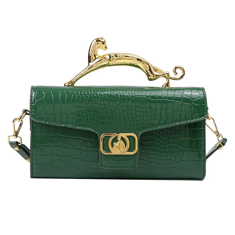 Beg Tangan Wanita Beg Baharu untuk Wanita Pemegang Logam Kulit Pereka Jenama Terkenal Beg Bahu Trend Fesyen Crossbody