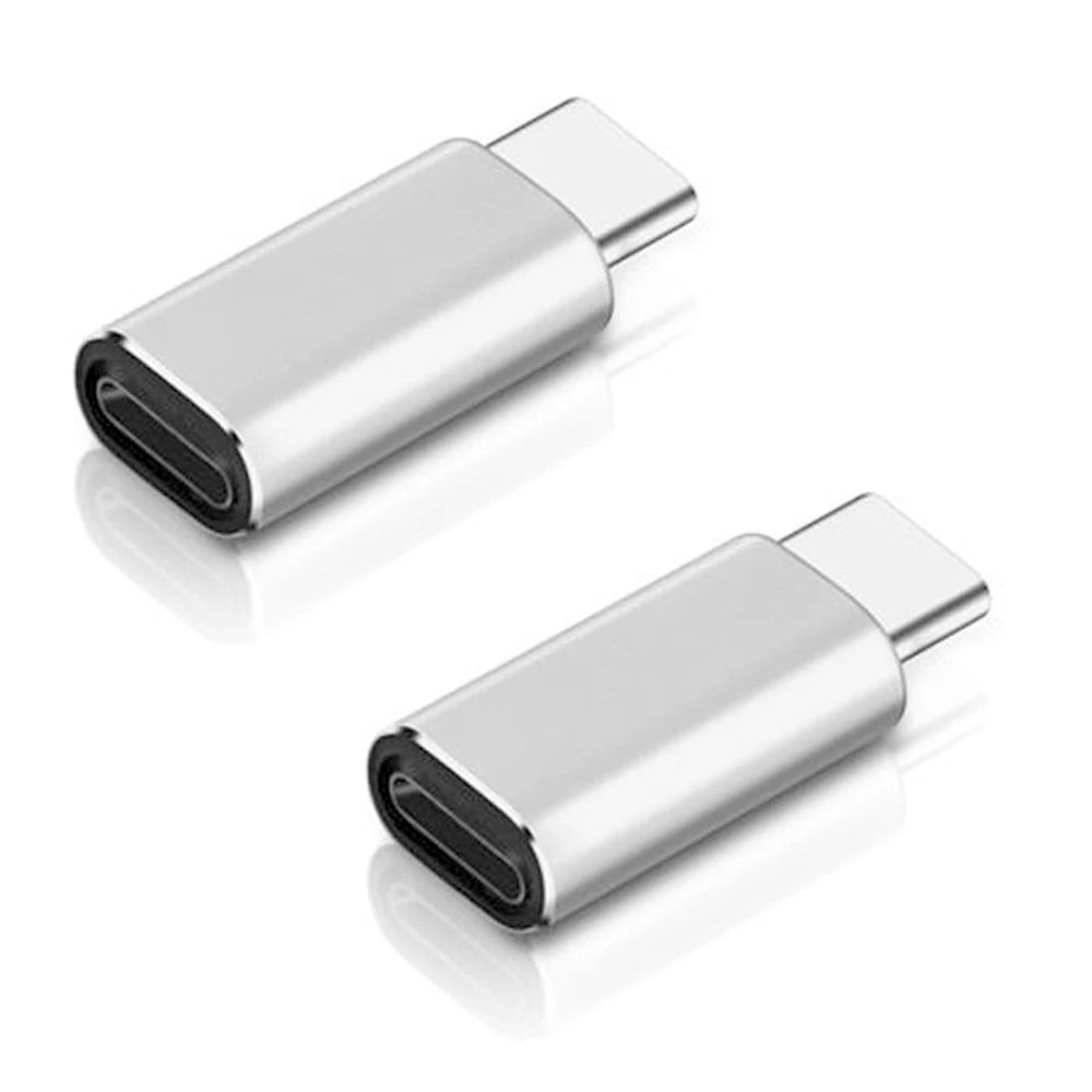Penukar pengecas penyesuai Lightning ke USB Type-C untuk pengecasan dan pemindahan data daripada kabel kilat ke Type-C