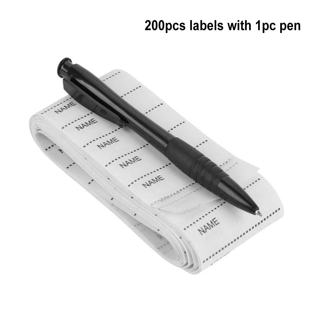 100Pcs Washable Iron on Name Labels Bee Pattern Labels For Clothes Garment Tags Clothing Label for Child DIY Sewing Accessories