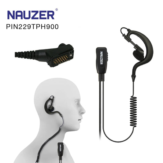 TETRAPOL PIN229-TPH900 NAUZER subang/Fon telinga mikro yang diperkukuh rangkaian profesional untuk MATRA EADS JUPITER TPH-900 TETRAPOL