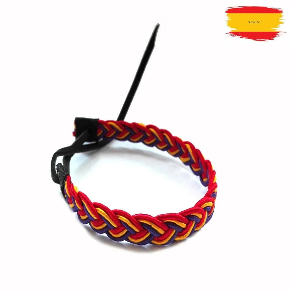 Republican Republican Color bracelet adjustable braided thread leather Republican Color 2