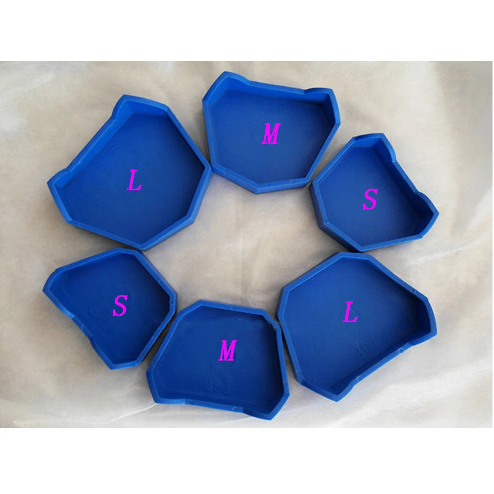 1 pair NEW Silicone Tray Base Dental Lab Plaster Teeth Model Former Base Molds Size S M L