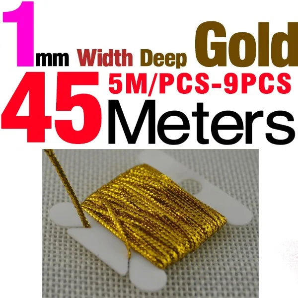 MNFT 9PCS Color Fly Tying Chenille Braided Braid New Nymphs Body Materials Width1mm/3mm/6mm Total Length 45Meters