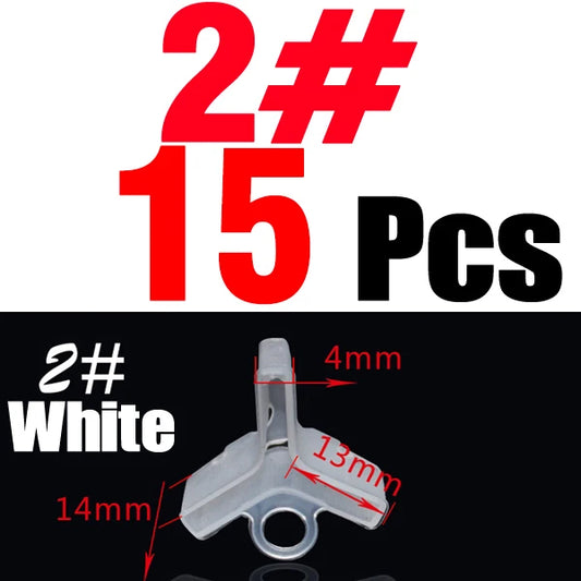 MNFT 15Pcs/Lot Fishing Hook Caps Protector Treble Grip Hook Protect Case