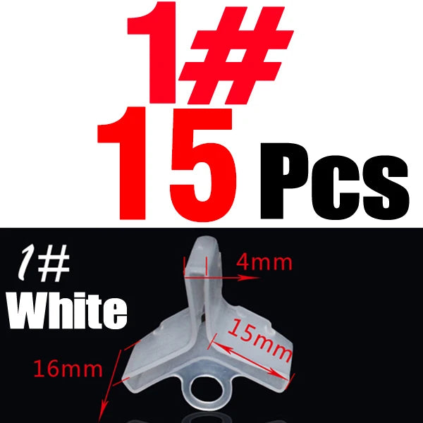 MNFT 15Pcs/Lot Fishing Hook Caps Protector Treble Grip Hook Protect Case