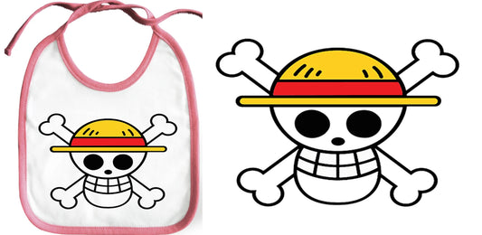 Bib COLOR EDGE LOGO ONE PIECE SKULL baby bib