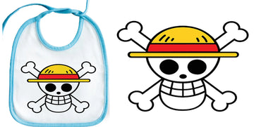 Bib COLOR EDGE LOGO ONE PIECE SKULL baby bib