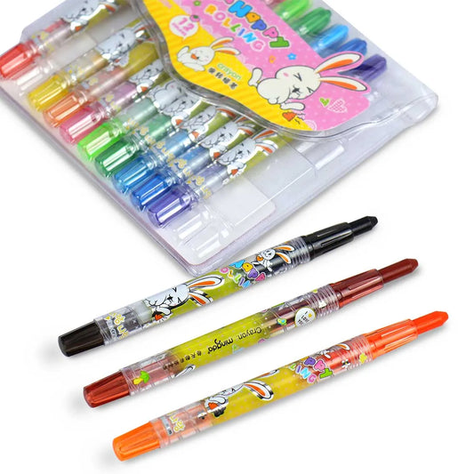 Lote de 3 a 12 united de paquetes de ceras de colores para pintar dan colorear para niños Material escolar Regalantes Store