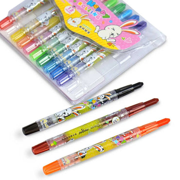 Lote de 3 a 12 united de paquetes de ceras de colores para pintar dan colorear para niños Material escolar Regalantes Store