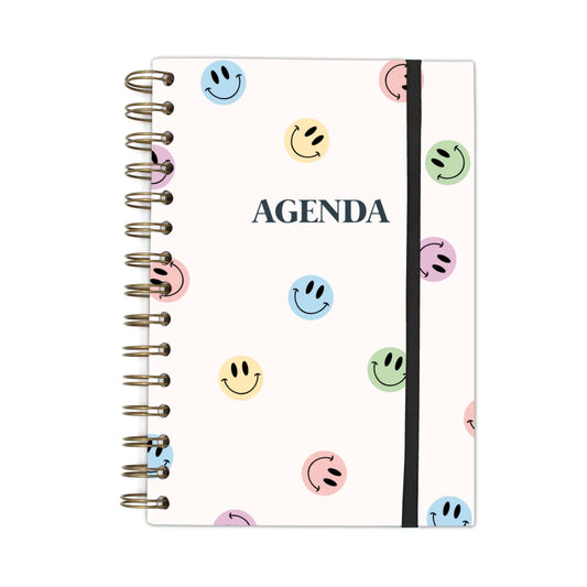 Remembrding-Agenda Smiley 2022-2023 - 19,5x13 cm | Annual Agenda 2023 | Week vista landscape with pocket | Organize and write | Agenda Premium | Made in Spain