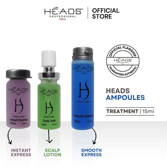 HEADS AMPOULES TONIC (HIJAU KRISTAL) 15ML X 12