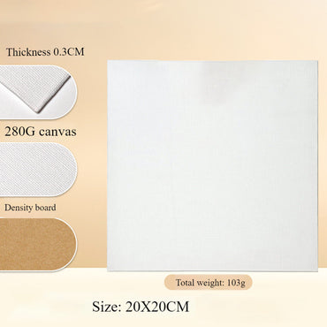 Canvas Board Painting Plain White Stretched Canvases for Acrylic Oil Paint Multiple Size