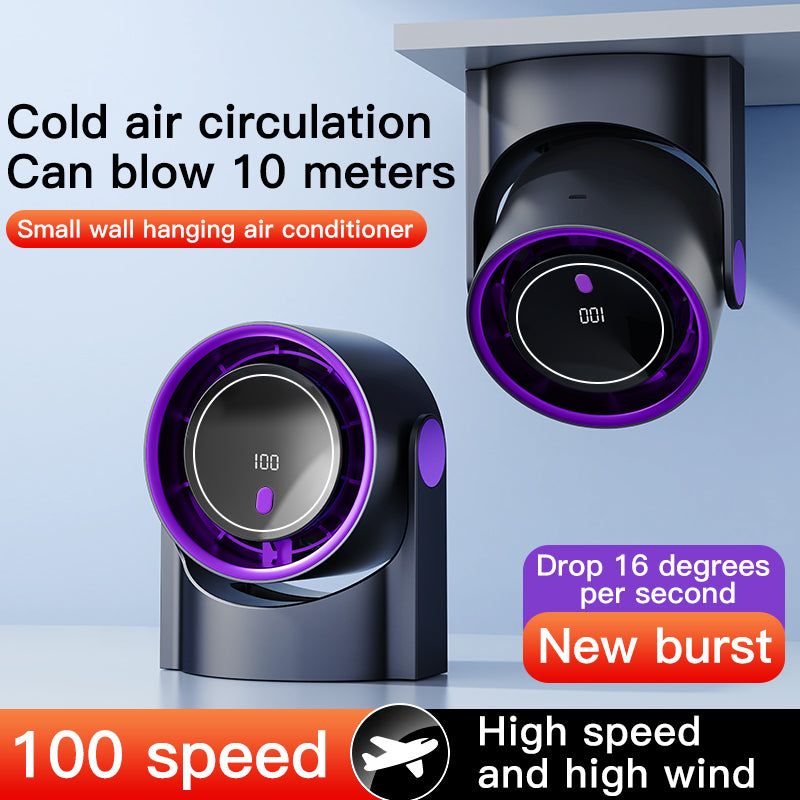 Portable Circulating Fan 4.5 inches portable fan, 7-blade table fan, Large battery, wireless fan, electric fan, air circulation fan